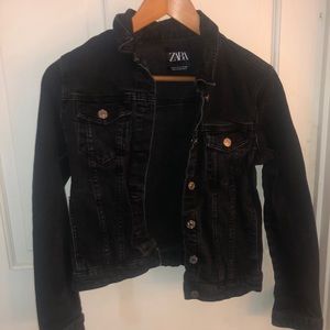 Black Zara Jean Jacket